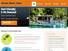 Tablet Screenshot of pictonwatertaxis.co.nz